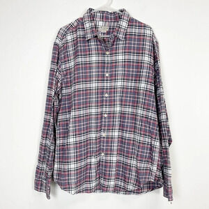J Crew Shirt Mens XL Multicolor Plaid Long Sleeve Button Down Cotton